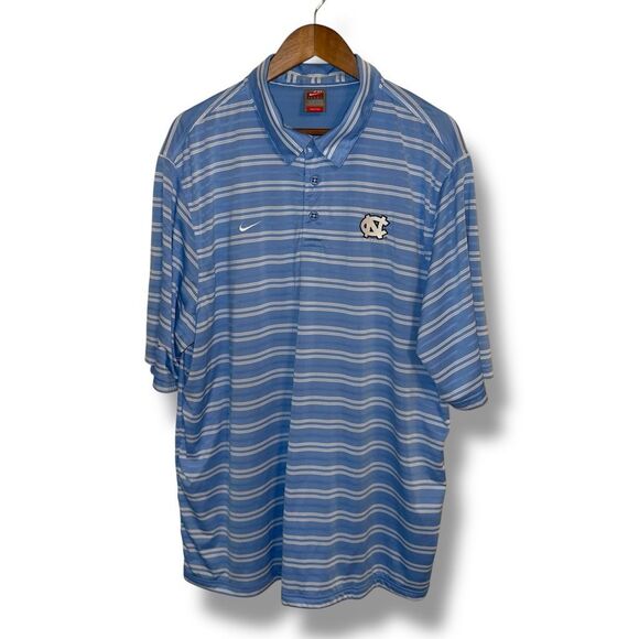 UNC University of North Carolina Nike Golf Dri Fit Golf Polo Shirt Size XXL - Picture 1 of 9